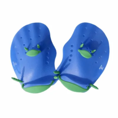 FOUNDTWO Flexible Kids Swim Hand Paddles Adjustable Water Resistant Hand Webbed Gloves Children Adult Ergonomic Swimming Training Paddles Swimming Training