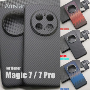 Amstar Carbon Fiber Protective Case for Honor Magic 7 Pro 600D/1500D Ultra-thin Business Aramid Fiber Cover for Honor Magic 72026