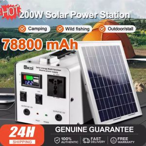 78800mAh 220V Portable Generator Fast Charge Large Capacity with Solar Board Station Heavy Duty
