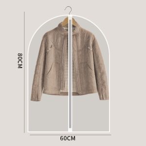 PEVA Anti Debu Penutup Gantungan Baju Pakaian Gown Jas Dustproof Organizer Plastik Pelindung Baju