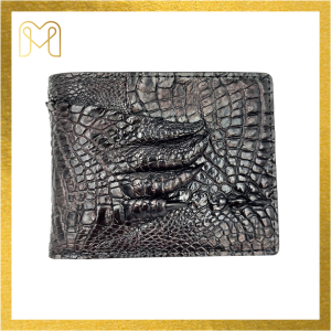 Ví nam ví móng chân da cá sấu một mặt dáng ngang cao cấp chính hãng Men Leather M8V61M quà tặng sinh nhật đẹp bóp nam da thật hàng hiệu