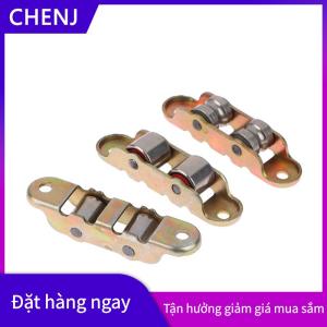 CHENJ 80 loại phẳng rãnh Đôi bánh xe kim loại cửa trượt cửa sổ ròng rọc hỗ trợ dưới trượt con lăn theo dõi phụ kiện phần cứng