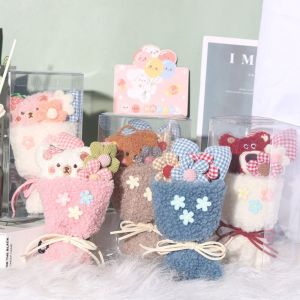 ROBERTA Cute Creative Graduation New Year Gifts Home Decor Valentines Day Plush Flower Bouquet Anime Plush Toys Cartoon Figure Doll Bear Plush Doll Bouquet