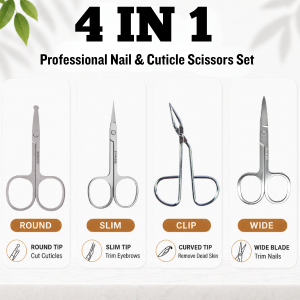 1pc/4pcs Stainless Steel Small Beauty Scissor Eyebrow Nose Hair Removal Beard Trim Tweezer Gunting Bulu Hidung Janggut美容A眉剪刀