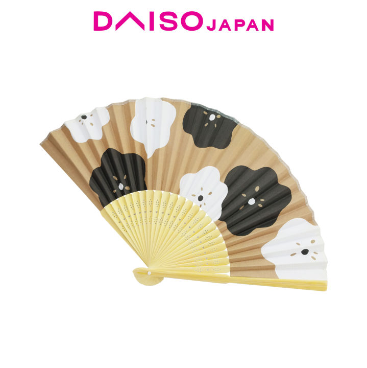 Daiso Folding Fan (21cm, Flowers) | Lazada PH