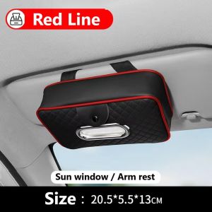 NEW Car Chair Back Tissue Box PU Leather Tissue Napkin Paper Box Holder Kotak Kertas Tisu Tissue Paper Box