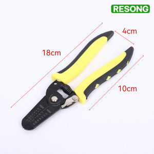 RESONG 10in1Tang Kupas Potong Kabel Kupas Kabel Wire Stripper Gunting  Listrik Multi Fungsi