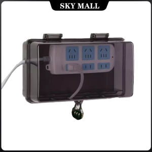 Plug Box Plastic Anti-theft Extension Lead Cover Durable Protect Outlet Waterproof Weatherproof Socket Cable Management Box Outdoor