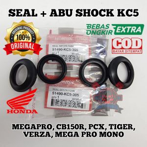 SEAL + ABU SHOCK KC5 MEGA PRO CB150R PCX TIGER VERZA MEGA PRO MONO BERKUALITAS ASLI ORIGINAL HONDA