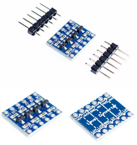 5V-3V I2C/ UART / SPI Four Channel Level Converter Module for Arduino ...