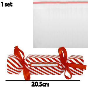 Christmas Candy Surprise Red Envelopes Snowflake Pattern Unique Candy-Shaped Money Pulling Box New Year Holiday Childrens Gifts