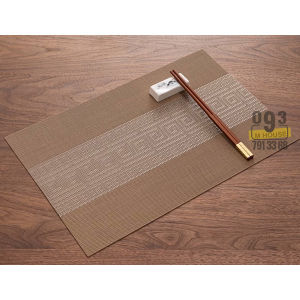 Thảm Lót Bàn Ăn Tấm Lót Chén Dĩa Sọc Ngang