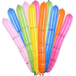 Party Favors and Giveaways For Kids Souvenir Flying Magic Long Balloons with Whistling Noise Rocket Balloons Outdoor Boys and Girls Funny Game Assorted Colorful Ballon