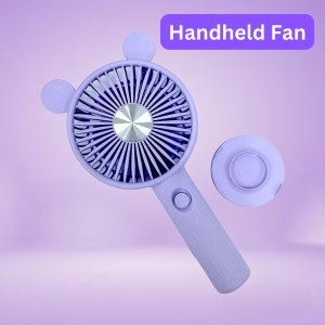 NEW Handheld Fan Turbo Cute Portable Fan USB Rechargeable Desktop Stand Mini Fan