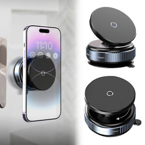 Magnetic Vacuum Car Stand for iPhone Magsafe Compatible 360 Degree Adjustable Durable Design