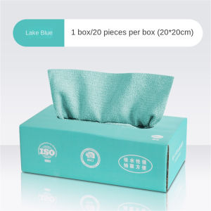 20pcs Dishwashing Towel Removable Rag Microfiber Dishwashing Cloth Wet And Dry Dual-Use Cleaning Cloth