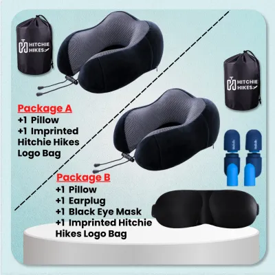 HH Memory Foam Headrest Pillow U Car Neck Travel Pillow Head Rest Neck Support Bantal Leher Kereta Bantal Travel U Shape