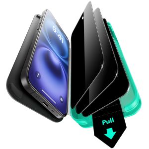 ESR 3 Pack Screen Protector for iPhone 16/15/14/13 Series HD/Anti-peepMilitary Grade Tempered Glass Film for iPhone 16e&17e2026