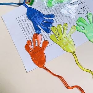 💖 3Pcs Set Sticky Skeleton l Bat Fingers Pumpkin Spider Web l Hand Grabber Prank Toys Home Decoration