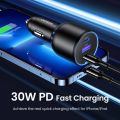 UGREEN Car Charger Mobil 130W 3 PORT USB TYPE C PD QC 4.0 Fast - 90413. 