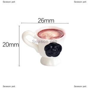 [COD] Season pet ถ้วยกาแฟลายดอกกุหลาบจิ๋ว3ชิ้น เซ็ตสำหรับตุ๊กตาอุปกรณ์ตุ๊กตาของเล่นเด็กผู้หญิง