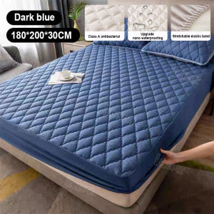 Bestseller 100% Waterproof Mattress Cover Quilted Cotton Mattress Pad Fitted Bed Sheet Mattress Protector Garterized Design Bed Cover