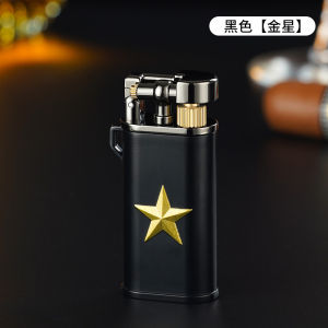 Vintage Metal Grinding Wheel Pipe Side Flame Lighter Pipe lighter Sild Flame Lighter