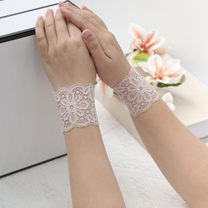 Thin summer short stretch lace wrist guard female scar tattoo Breathable wrist cover sunshade decorative sunscreen gloves Accessories
