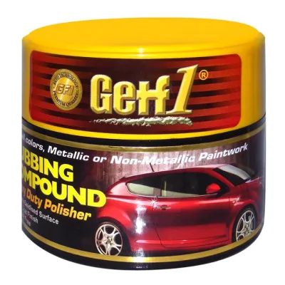 Getf1 Car Care Rubbing Compound -250 gram cut paste heavy duty polisher pre-wax silicone free stain oil scratch remover