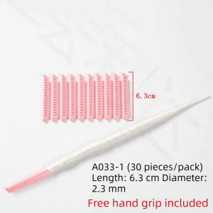 CRUSHES 20/30Pcs 2.3/3.3/4/5mm Diameter Hair Root Perm Rods With Clips Bangs Volumizing Waves Hair Curlers Set Fluffy Perm Rods Bars Salon
