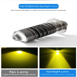 Electric car motorcycle small steel gun dual color headlight