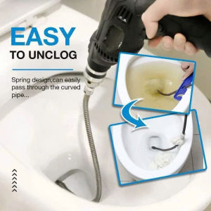 5/10m Sewer Dredging Spring Electric Drill Drain Cleaner Machine Extension Sewer Pipe Dredger Cleaning Spring With 10mm Connector