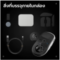 LOGITECH MOUSE WIRELESS PRO X 2 SUPERSTRIKE LUNAR ECLIPSE(เมาส์ไร้สาย). 