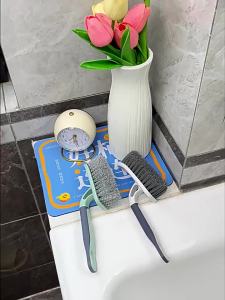 Berus Pembersih Celah Lantai dan Jubin Bilik Air Berus Sudut Keras untuk Sinki dan Dapur