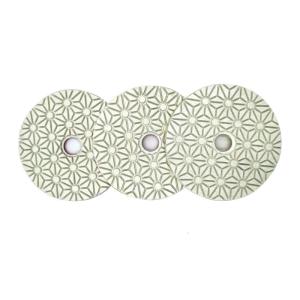 3 Pcs/Set Dry/Wet Diamond Polishing Pads 4inch 100mm 3-Step Polishing Pad for Granite Marble Concrete Stone Floor Polish