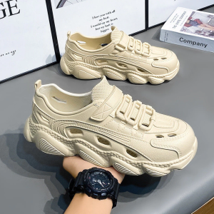 Sandals For men New Wading Breathable Non-Slip EVA Korean Mens Shoes Outdoor Sports Shoes Driving Hole Shoes for Men