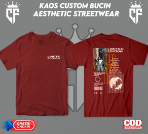 Custom Fashion - Kaos Custom Foto Bucin Aesthetic Streetwear / Kaos Viral Tiktok / Kaos Bucin / Bisa ganti foto kamu / Streetwear Desain Kamu / Desain Aesthetic / Bisa Request Foto Kamu - Bisa Bayar Ditempat (COD) / Kaos Bucin Murah / Bisa COD