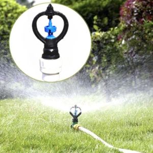 360 Automatic Rotating Garden Sprinkler Lawn Watering System Sprayer Adjustable Outdoor Irrigation Tool