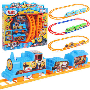 Toys for Kids Fun Rail Car Kids Track Train Toy Set Puzzle Assembly Track Toys Car