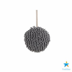 TookDee ผ้าเช็ดมือ ผ้าไมโครไฟเบอร์ แบบตัวหนอน นุ่มดูดซับน้ำได้ดี ผ้าเช็ดมือทรงกลม towels