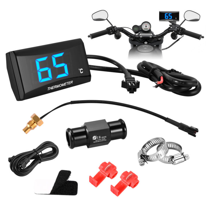 Motorcycle Digital Thermom-eter ,Waterproof Metal Sensor, Pressure ...