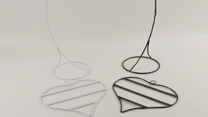 Desktop Display Stand with 50 Hole Heart Shape Earring Organizers Iron Storage for Earrings Bracelets Countertop