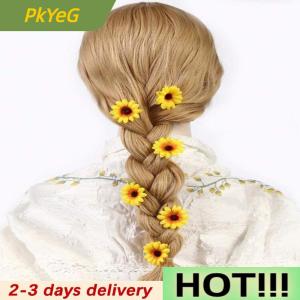 PkYeG 10Pcs Sweet Flower Hairpins Colorful Sunflower Side Bangs Clips Suitable For Daily Use As Hair Accessories Gifts