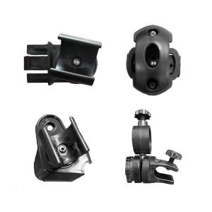 Pack of 5 Plastic Flashlight Clamps Flashlight Holder for Safety Hats Easy Attach Bracket for Mining Cycling Headlights