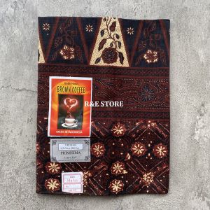 Sarung Batik Brown Coffee Cap Cent Kain Sarung Wanita Sarung Ibu Melahirkan