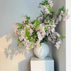 ZG285 สมจริง ดอกไม้โซโฟราเทียม 120ซม ทำมือ ดอกไม้ปลอม ตกแต่งแจกัน DIY สวยงาม จำลอง Sophora ตกแต่งห้องนั่งเล่นที่บ้าน