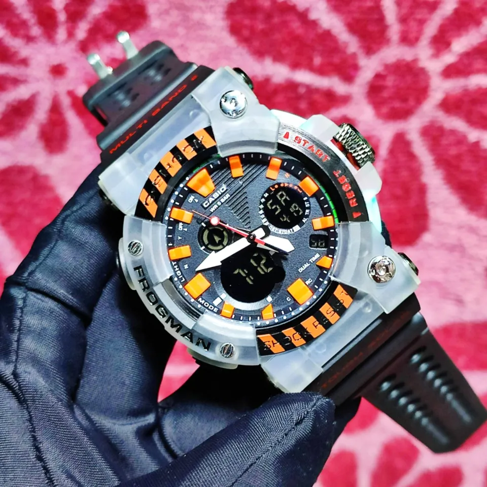 New Dual Time Sale!! Mens Watch G Shock FrogMan GO-HS1016 Steel