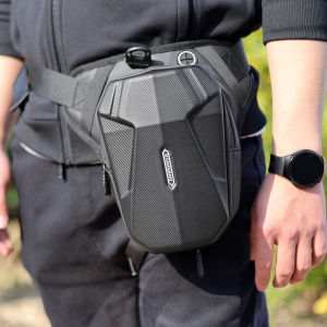 Bike Motorcycle Waterproof Leg Side Bag Luggage Ride Bag EVA Hard Shell Outdoor Casual Waist Bags Motorbike Phone Hip Fanny Pack