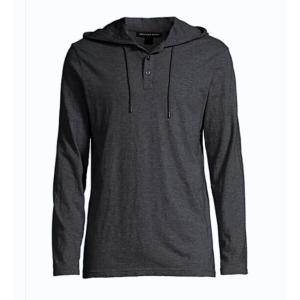 kaos polos pria lengan panjang model hodie kupluk atau bertopi memiliki tiga kancing di depan untuk bertani memancing dengan variasi warna hitam army putih navy kulitas distro