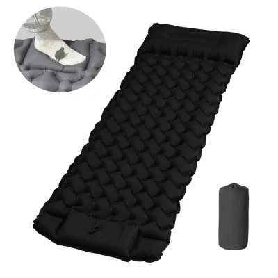 Kasur Angin Kasur Tiup Tebel Inflatable Air Bed Mat Sleeping Pad Berkemah Tempat Tidur Terbuka Yang Bisa Didorong Inflatable Bed Mat kasur camping